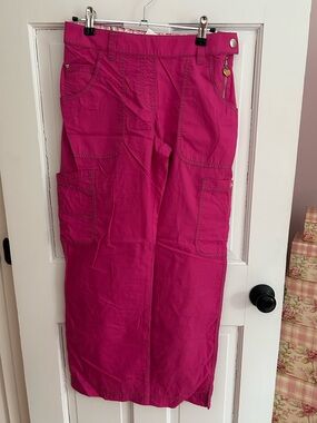 koi Side Zip Pink Cargo Scrub Pants